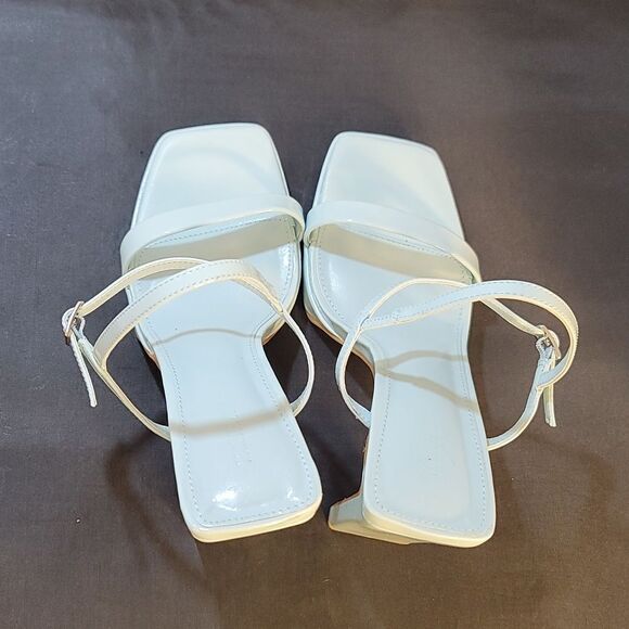 BRAND NEW FOREVER 21 SQUARE TOE BLOCK HEEL SANDAL G1 - Picture 6 of 15